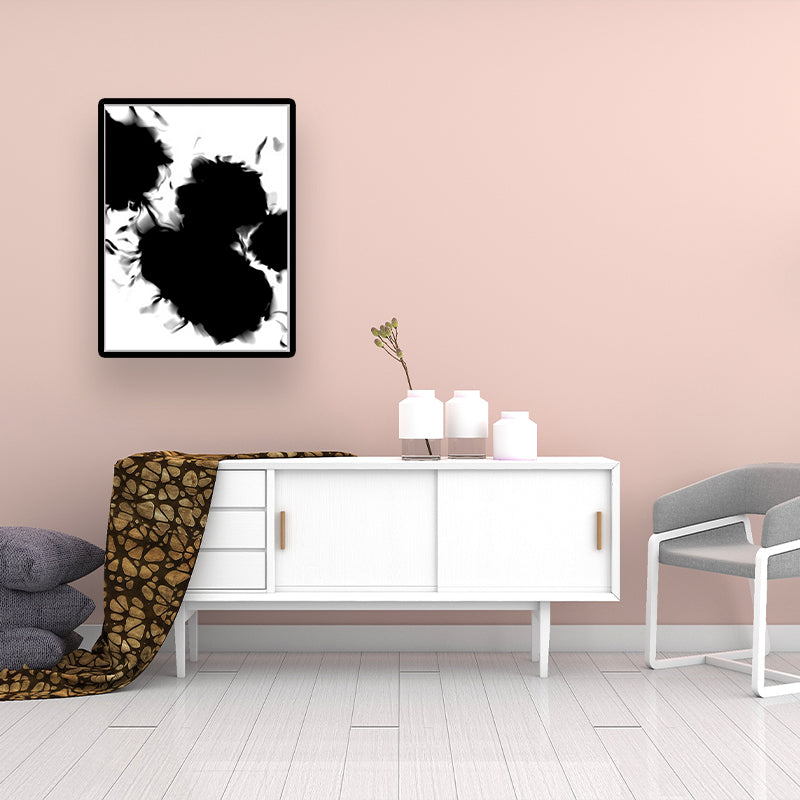 Black and White Minimalism Canvas Art Spray-Paint Wall Decoration for House Interior Clearhalo 'Art Gallery' 'Canvas Art' 'Contemporary Art Gallery' 'Contemporary Art' 'Minimalism' 'Minimalist Art Gallery' 'Scandinavian' Arts' 1640774