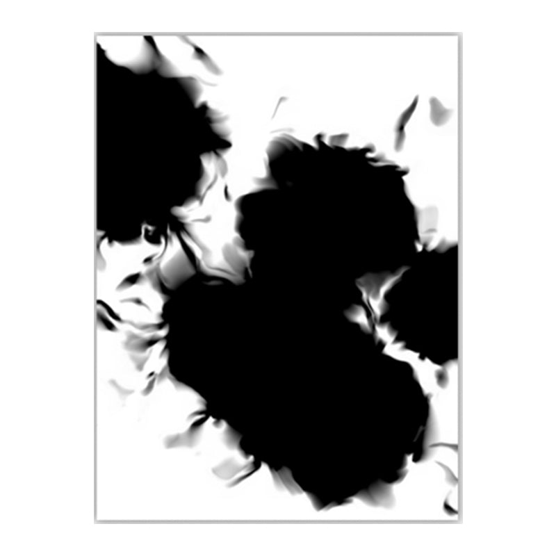 Black and White Minimalism Canvas Art Spray-Paint Wall Decoration for House Interior Clearhalo 'Art Gallery' 'Canvas Art' 'Contemporary Art Gallery' 'Contemporary Art' 'Minimalism' 'Minimalist Art Gallery' 'Scandinavian' Arts' 1640776