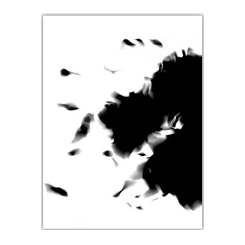 Black and White Minimalism Canvas Art Spray-Paint Wall Decoration for House Interior Clearhalo 'Art Gallery' 'Canvas Art' 'Contemporary Art Gallery' 'Contemporary Art' 'Minimalism' 'Minimalist Art Gallery' 'Scandinavian' Arts' 1640783