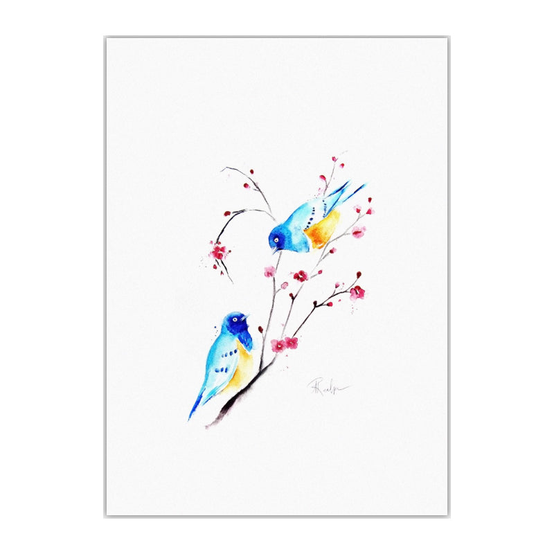 Simple Canvas Wall Art Multicolored Animal Painting Wall Decor for House Interior Clearhalo 'Art Gallery' 'Canvas Art' 'Contemporary Art Gallery' 'Modern' Arts' 1640846