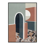 Contemporary House Interior Painting in Soft Color Textured Wall Art for Guest Room Clearhalo 'Art Gallery' 'Canvas Art' 'Contemporary Art Gallery' 'Modern' Arts' 1640916