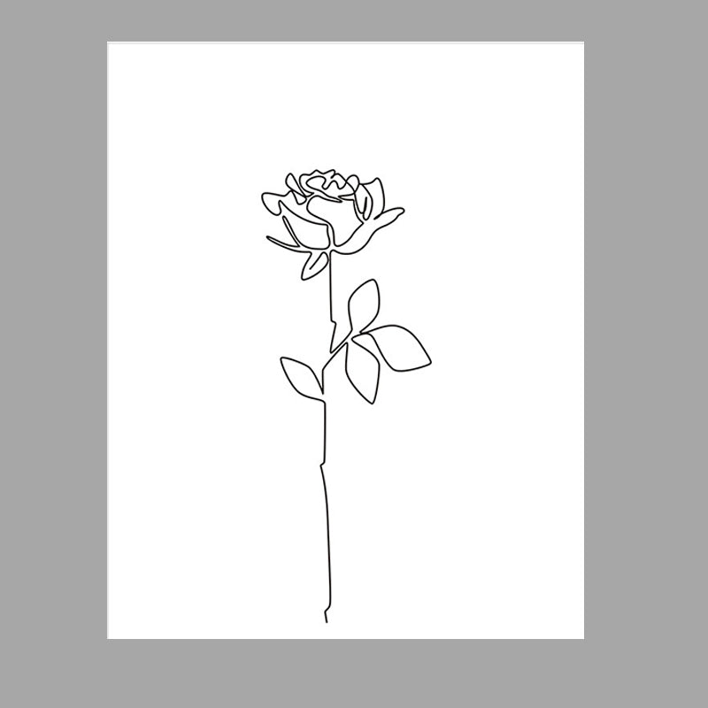 Canvas White Painting Nordic Charcoal Drawings Hand in Hand Wall Art Decor, Multiple Sizes Clearhalo 'Arts' 'Canvas Art' 1640991