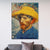 Van Gogh Self Portrait Painting Retro Style Textured Wall Art Decor for Living Room Yellow Clearhalo 'Arts' 'Canvas Art' 1641043