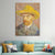 Van Gogh Canvas Art Vintage Classic Self-Portrait with Straw Hat Painting in Pastel Color Brown Clearhalo 'Arts' 'Canvas Art' 1641078