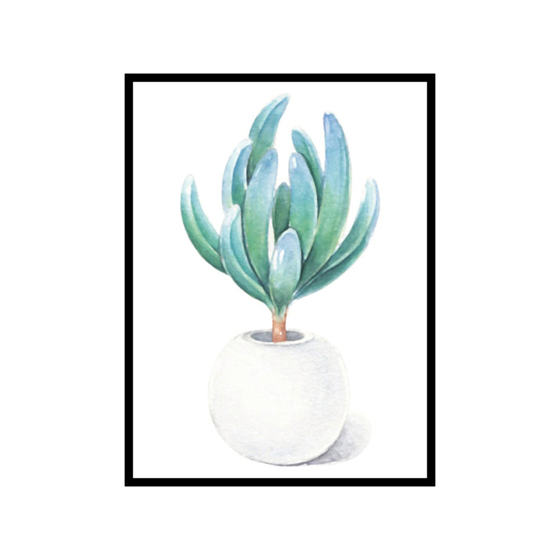 Nordic Bonsai Art Print Canvas Textured Pastel Color Wall Decor for Sitting Room Clearhalo 'Arts' 'Canvas Art' 1641109