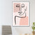 Nordic Style Teenagers Wall Decor Diversify Character Image in Light Color Canvas