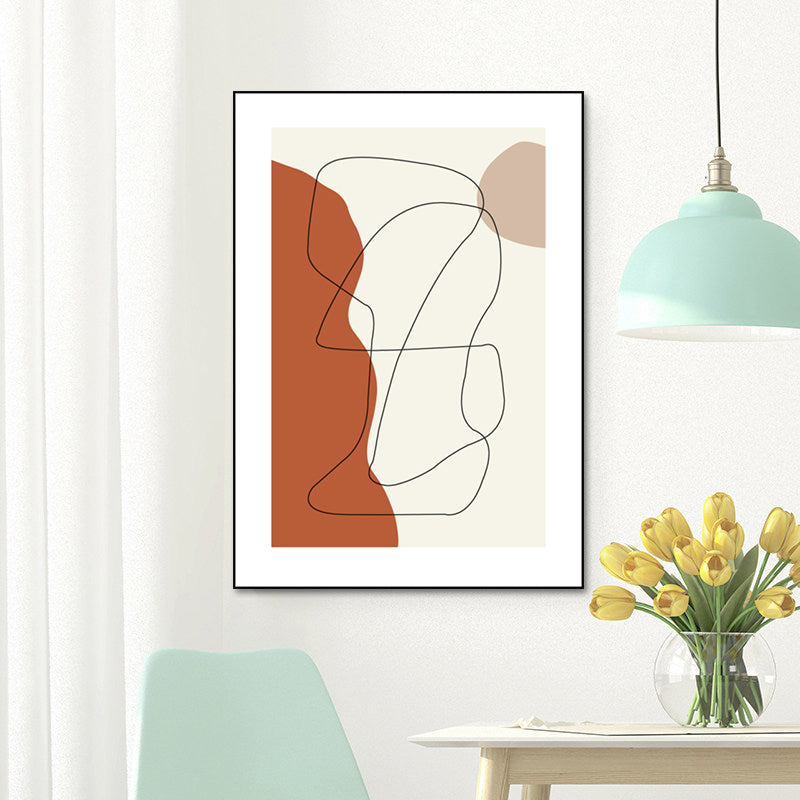 Nordic Style Teenagers Wall Decor Diversify Character Image in Light Color Canvas Clearhalo 'Arts' 'Canvas Art' 1641185