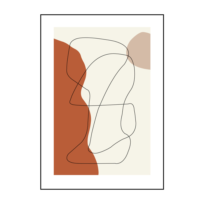 Nordic Style Teenagers Wall Decor Diversify Character Image in Light Color Canvas Clearhalo 'Arts' 'Canvas Art' 1641186