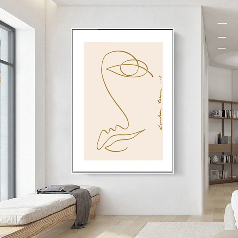 Nordic Style Teenagers Wall Decor Diversify Character Image in Light Color Canvas Clearhalo 'Arts' 'Canvas Art' 1641192