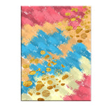 Abstract Painting Wall Decor Blue and Red Canvas Art Print for Living Room, Texture Clearhalo 'Art Gallery' 'Canvas Art' 'Contemporary Art Gallery' 'Modern' Arts' 1641295