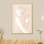 Noordse stijl knuffelende figuren canvas roze textureerde muurkunst print voor woonkamer