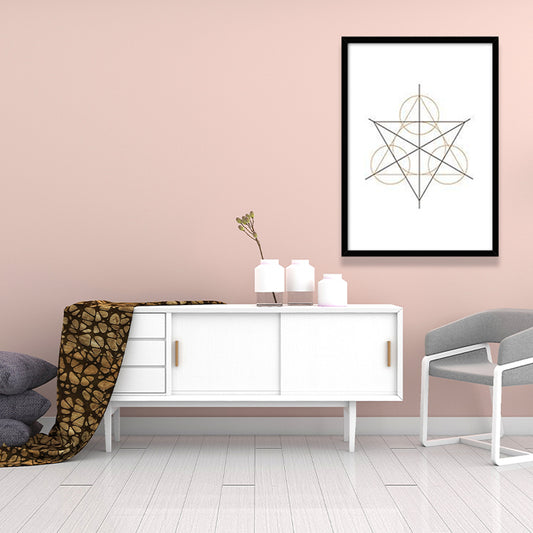 White Nordic Painting Geometry Wall Art Decor for Kitchen, Multiple Sizes Available Clearhalo 'Arts' 'Canvas Art' 1641350