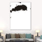 Textured Black Canvas Print Minimalism Smoke Painting Wall Art Decor for Family Room Black Design 4 Clearhalo 'Art Gallery' 'Canvas Art' 'Contemporary Art Gallery' 'Contemporary Art' 'Minimalism' 'Minimalist Art Gallery' 'Scandinavian' Arts' 1641425