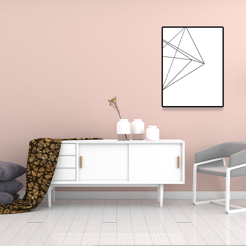 White Various Geometry Pattern Art Textured Painting for Bedroom, Multiple Sizes Available Clearhalo 'Arts' 'Canvas Art' 1641525