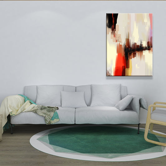 Brown Architecture Canvas Wall Art Abstract Modern Textured Painting for Bedroom Brown Clearhalo 'Art Gallery' 'Canvas Art' 'Contemporary Art Gallery' 'Modern' Arts' 1641565