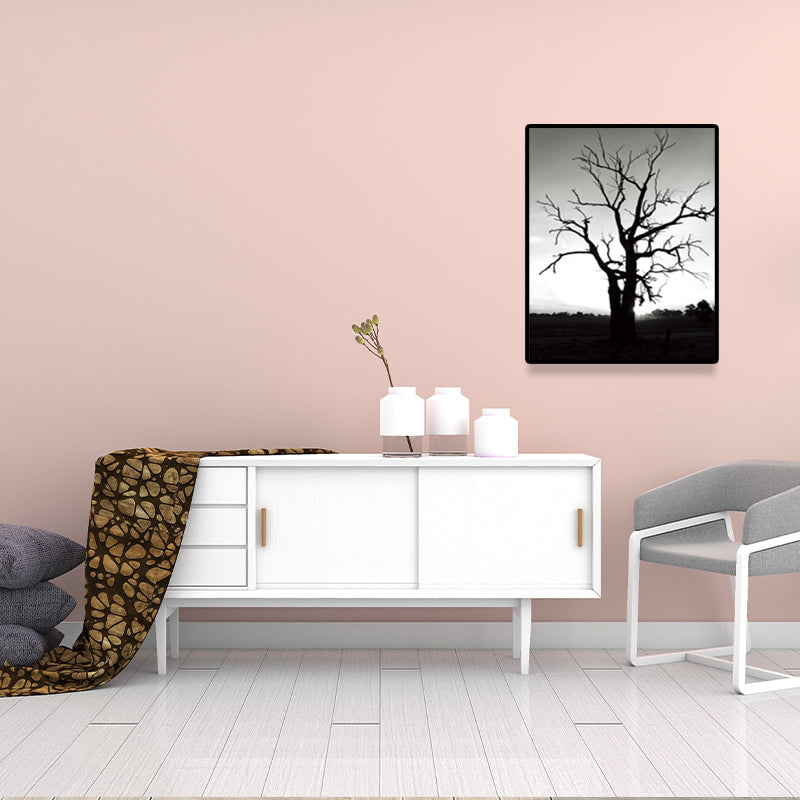 Vintage Bare Tree Wall Decor Canvas Textured Dark Color Wall Art Print for Corridor Clearhalo 'Arts' 'Canvas Art' 1641761