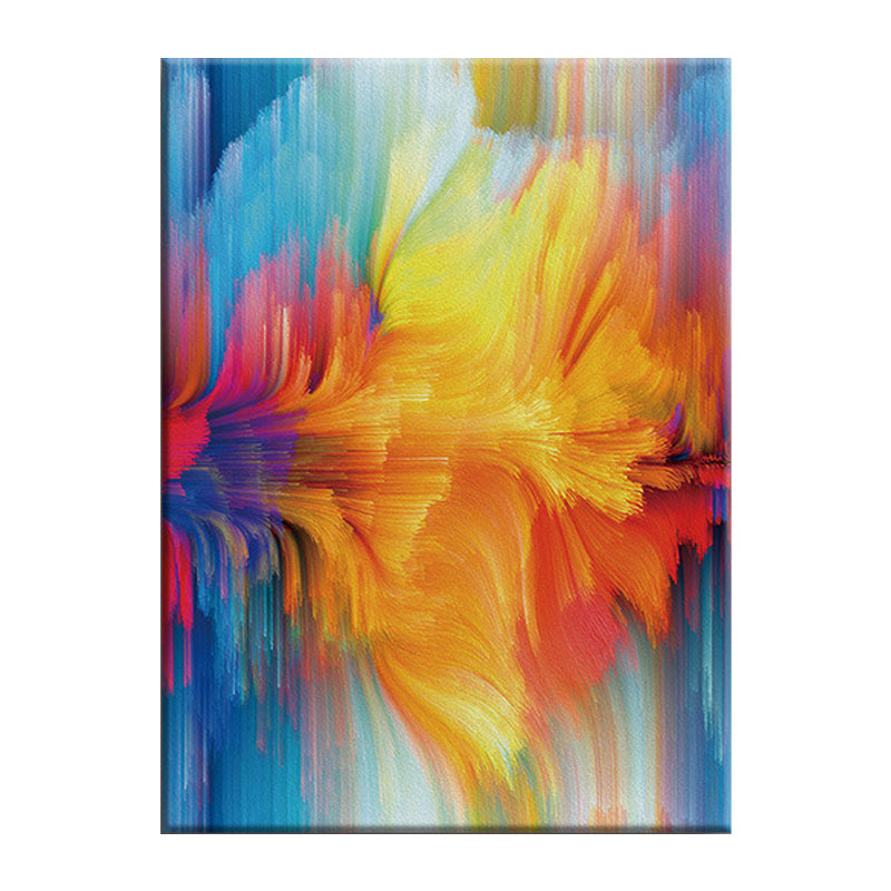 Blossom Canvas Wall Art Modern Style Fascinating Abstract Painting in Yellow and Blue Clearhalo 'Art Gallery' 'Canvas Art' 'Contemporary Art Gallery' 'Modern' Arts' 1641776