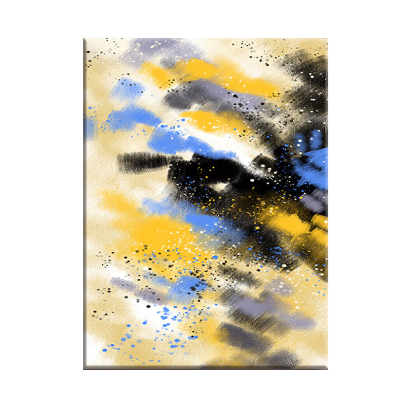 Modernist Canvas Print Yellow Abstract Oil Painting Wall Art for Family Room Clearhalo 'Art Gallery' 'Canvas Art' 'Contemporary Art Gallery' 'Modern' Arts' 1641811