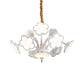 6/8/9/12 Flowers LED White Light Chandelier Lighting Modern Acrylic Shade Hanging Lamp in White Clearhalo 'Ceiling Lights' 'Modern Pendants' 'Modern' 'Pendant Lights' 'Pendants' Lighting' 164209