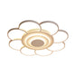 31.5"/39" Wide Flower Flushmount Simple Acrylic LED White Flush Ceiling Light in Warm/White/Natural Light Clearhalo 'Ceiling Lights' 'Close To Ceiling Lights' 'Close to ceiling' 'Semi-flushmount' Lighting' 164226