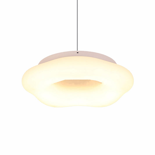 18"/21.5" Wide Cloud Drop Pendant Acrylic LED White Pendant Ceiling Light for Living Room Clearhalo 'Ceiling Lights' 'Modern Pendants' 'Modern' 'Pendant Lights' 'Pendants' Lighting' 164343
