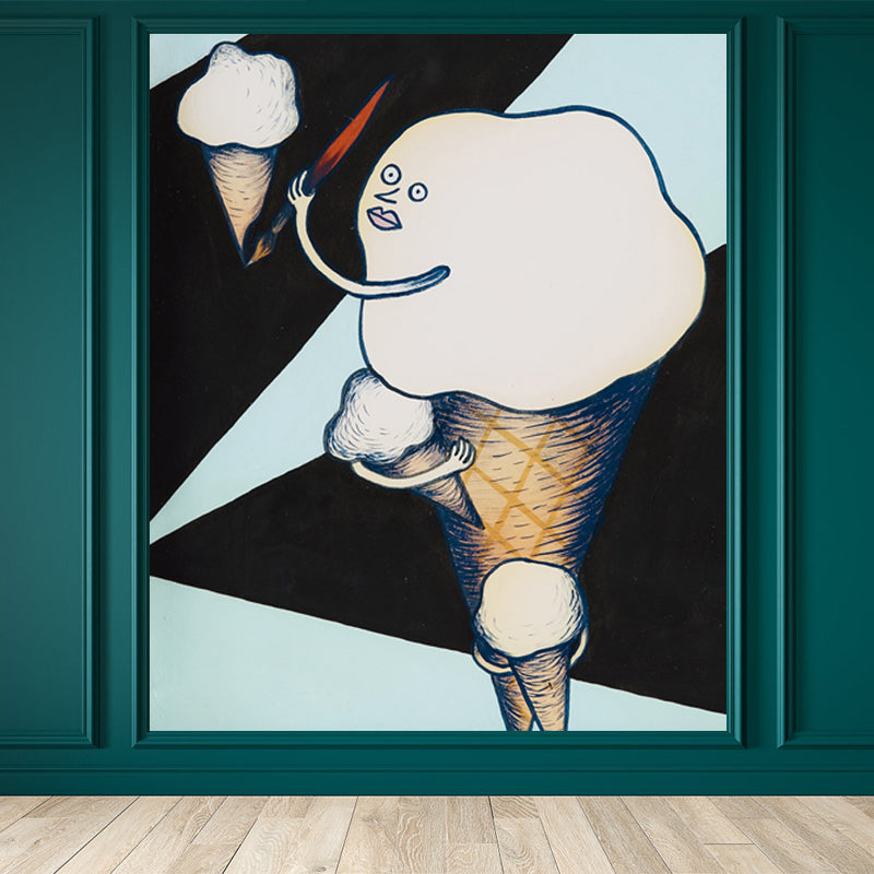 Figure Printed Wall Mural Modern Art Decorative Living Room Wall Covering, Custom Clearhalo 'Wall Decor' 'Wall Mural' 1646236