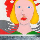 Figure Printed Wall Mural Modern Art Decorative Living Room Wall Covering, Custom Clearhalo 'Wall Decor' 'Wall Mural' 1646247