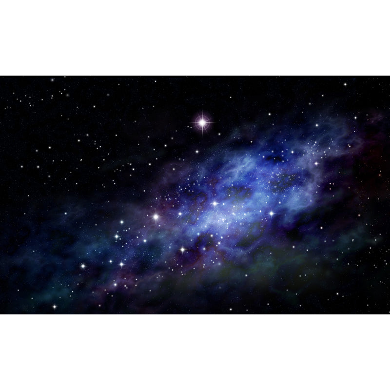 Large Constellations Scene Wall Mural Modern Outer Space Wall Covering in Purple Clearhalo 'Wall Decor' 'Wall Mural' 1646458