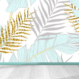 Huge Botanical Leaves Mural Wallpaper Washable Tropical Living Room Wall Covering Clearhalo 'Wall Decor' 'Wall Mural' 1646481