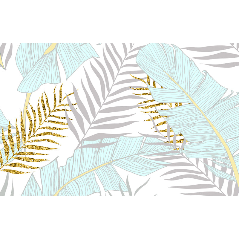 Huge Botanical Leaves Mural Wallpaper Washable Tropical Living Room Wall Covering Clearhalo 'Wall Decor' 'Wall Mural' 1646483