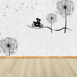 Giant Dandelion Mural Decal Light Color Non-Woven Wall Art for Wall Decor, Made to Measure