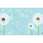 Giant Dandelion Mural Decal Light Color Non-Woven Wall Art for Wall Decor, Made to Measure Clearhalo 'Wall Decor' 'Wall Mural' 1646503