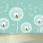 Giant Dandelion Mural Decal Light Color Non-Woven Wall Art for Wall Decor, Made to Measure Green Clearhalo 'Wall Decor' 'Wall Mural' 1646505