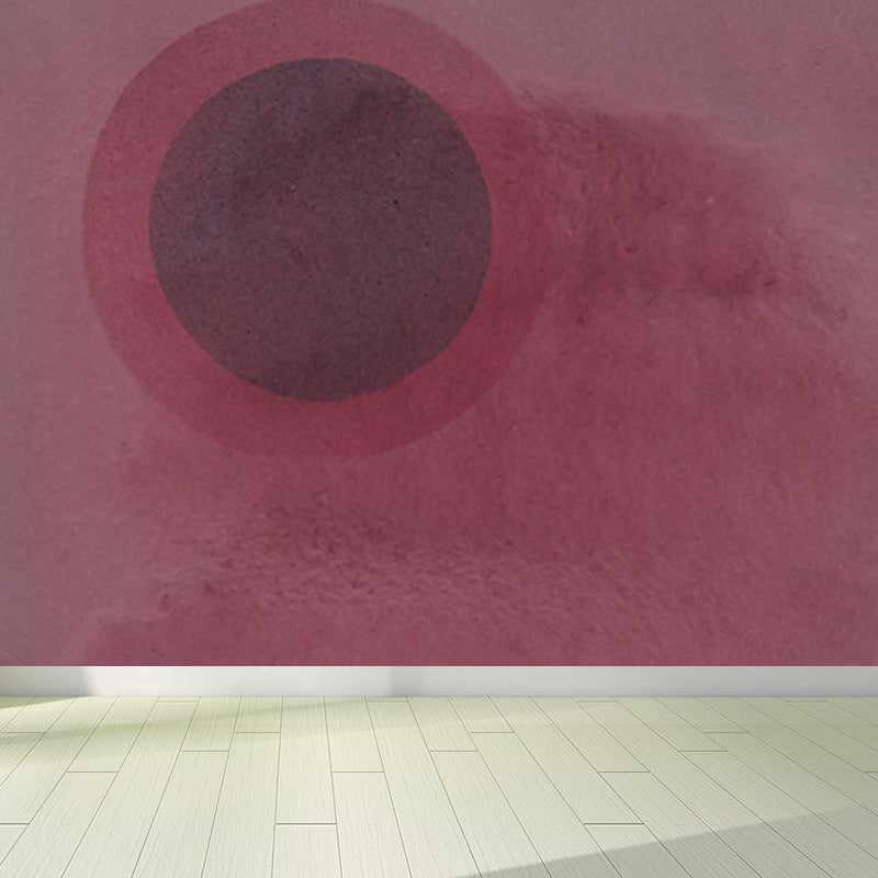 Circular Printed Mural Decal Modern Art Non-Woven Texture Wall Covering in Pastel Color Clearhalo 'Wall Decor' 'Wall Mural' 1646542