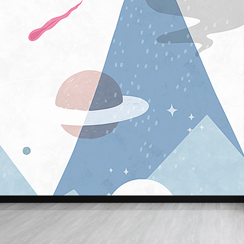 Stain Resistant Cartoon Print Mural Non-Woven Children's Art Wall Decor for Kids Room Clearhalo 'Wall Decor' 'Wall Mural' 1646571