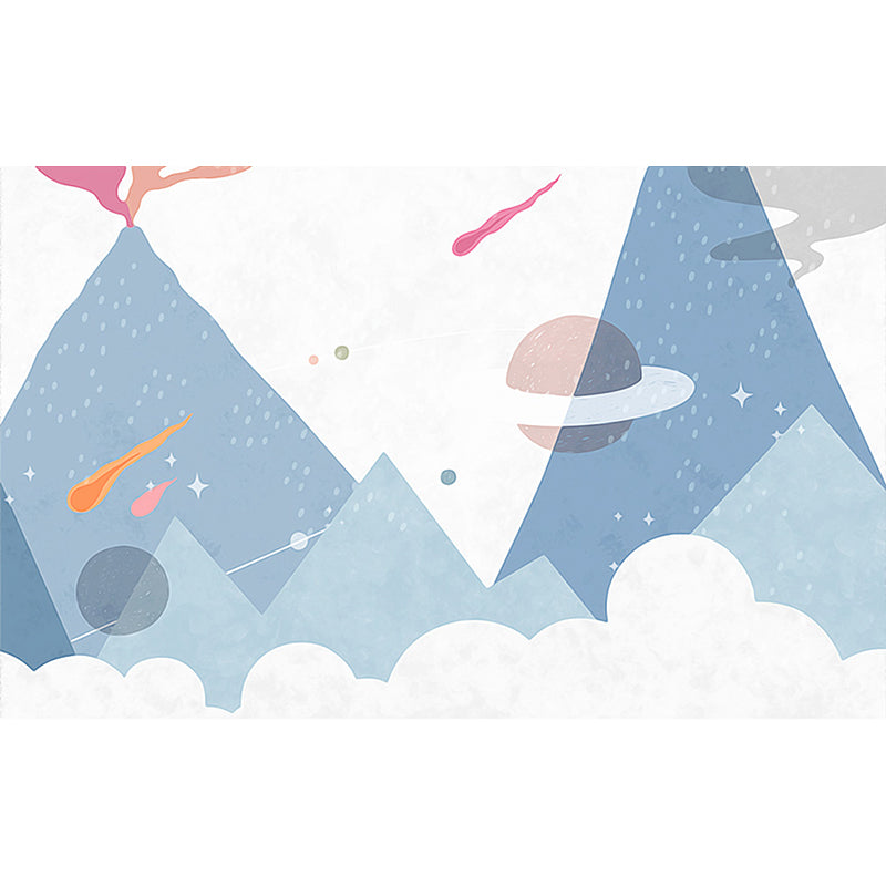 Stain Resistant Cartoon Print Mural Non-Woven Children's Art Wall Decor for Kids Room Clearhalo 'Wall Decor' 'Wall Mural' 1646573