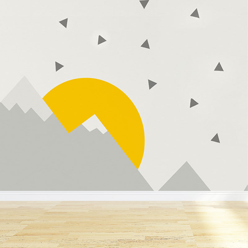 Stain Resistant Cartoon Print Mural Non-Woven Children's Art Wall Decor for Kids Room Clearhalo 'Wall Decor' 'Wall Mural' 1646581