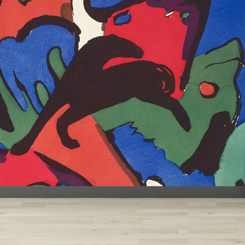 Rural Scene Mural Decal Contemporary Art Decorative Playroom Wall Covering, Custom Printed Clearhalo 'Wall Decor' 'Wall Mural' 1646732