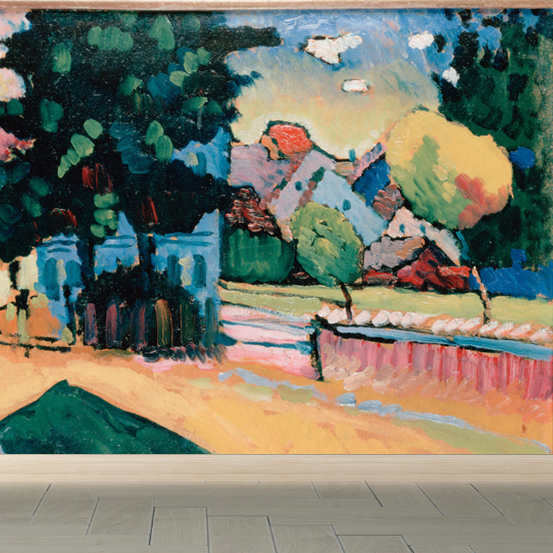 Rural Scene Mural Decal Contemporary Art Decorative Playroom Wall Covering, Custom Printed Clearhalo 'Wall Decor' 'Wall Mural' 1646737