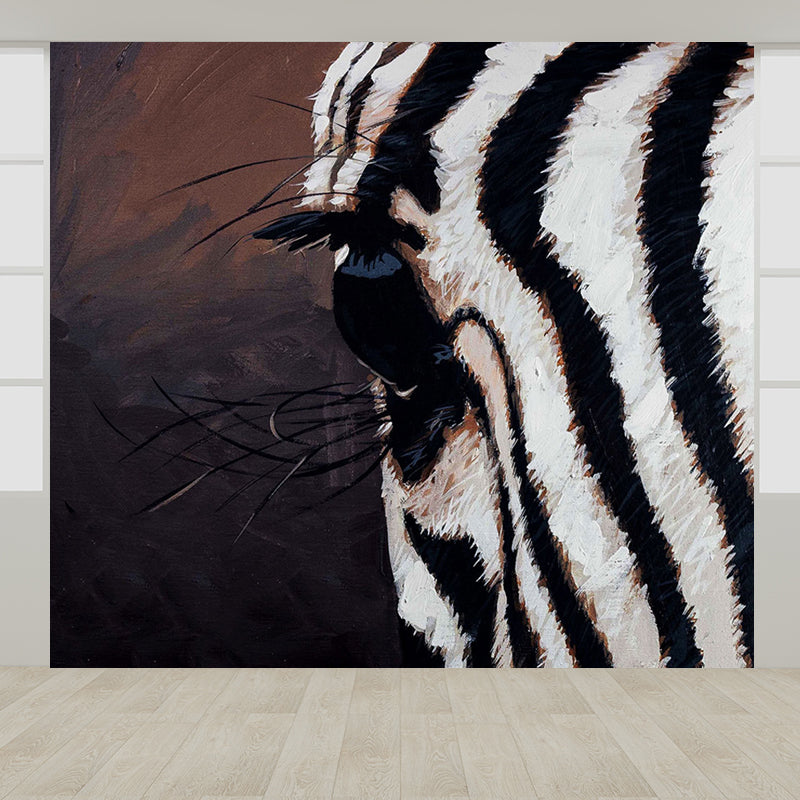 Contemporary Mural Wallpaper for Bedroom Full Size Wall Covering in Pastel Color Clearhalo 'Wall Decor' 'Wall Mural' 1646796