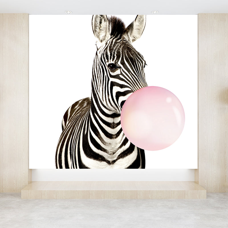 Contemporary Mural Wallpaper for Bedroom Full Size Wall Covering in Pastel Color Clearhalo 'Wall Decor' 'Wall Mural' 1646801