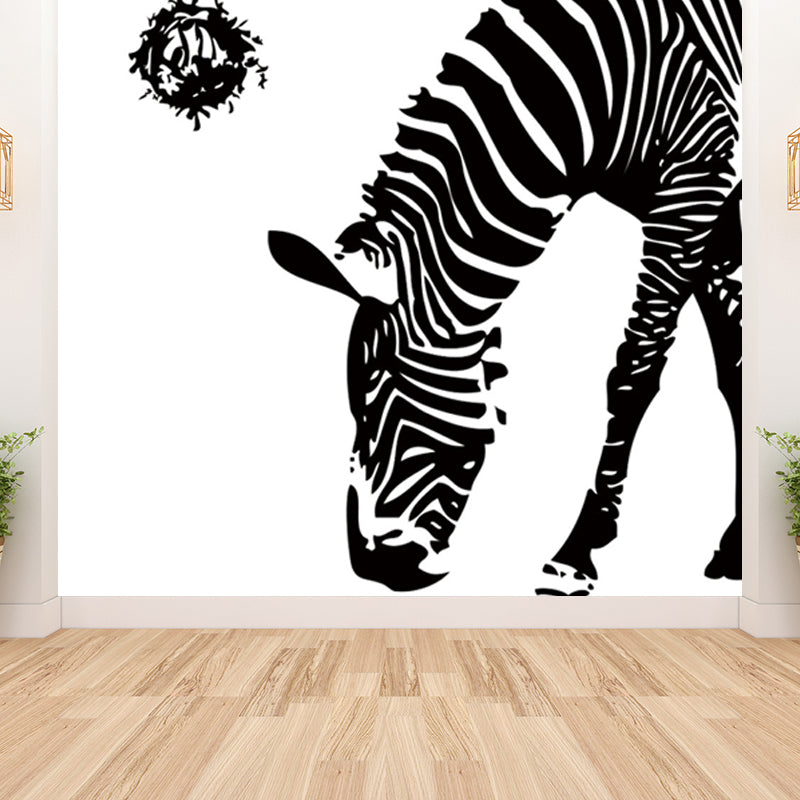 Contemporary Mural Wallpaper for Bedroom Full Size Wall Covering in Pastel Color Clearhalo 'Wall Decor' 'Wall Mural' 1646806