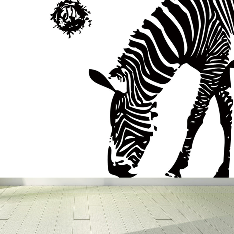 Contemporary Mural Wallpaper for Bedroom Full Size Wall Covering in Pastel Color Clearhalo 'Wall Decor' 'Wall Mural' 1646807