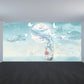 Extra Large Whale Mural Soft Color Non-Woven Wall Art for Kids Bedroom, Personalised Clearhalo 'Wall Decor' 'Wall Mural' 1646895