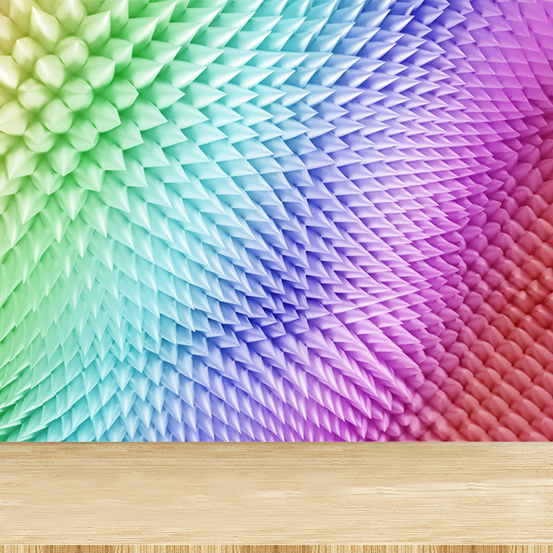 Colored Geometric Pattern Mural Decal Contemporary Non-Woven Material Wall Covering Green Clearhalo 'Wall Decor' 'Wall Mural' 1646904