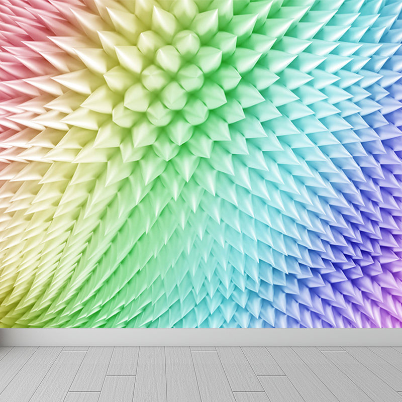 Colored Geometric Pattern Mural Decal Contemporary Non-Woven Material Wall Covering Clearhalo 'Wall Decor' 'Wall Mural' 1646905