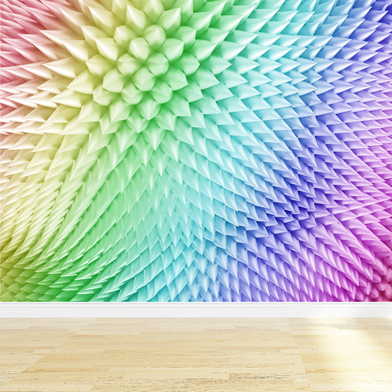 Colored Geometric Pattern Mural Decal Contemporary Non-Woven Material Wall Covering Clearhalo 'Wall Decor' 'Wall Mural' 1646906