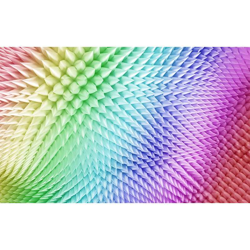 Colored Geometric Pattern Mural Decal Contemporary Non-Woven Material Wall Covering Clearhalo 'Wall Decor' 'Wall Mural' 1646907