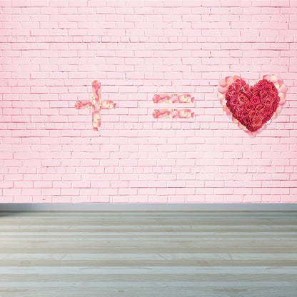 Modern Summer Printed Mural Decal Light Color Waterproofing Wall Decor for Bathroom Pink Clearhalo 'Wall Decor' 'Wall Mural' 1646939