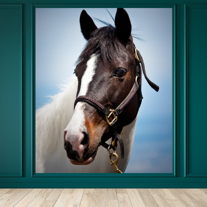 Huge Horse Mural Decal for Kitchen Animals Wall Art in Light Color, Stain Resistant Clearhalo 'Wall Decor' 'Wall Mural' 1646970